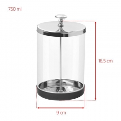POJEMNIK SZKLANY DO DEZYNFEKCJI NARZĘDZI 750ML